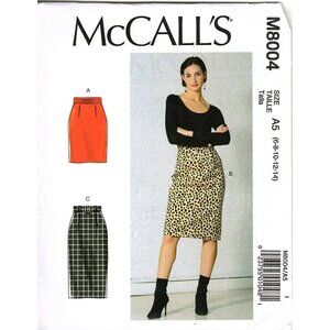 McCall's M8004 Misses 6 to 14 Easy Pencil Skirt Sewing Pattern Uncut